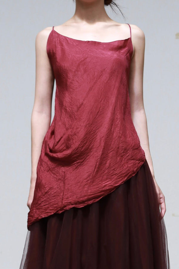 Marc le bihan 2670 asymmetric top series French handmade MLB-2670-FRAMBOISE